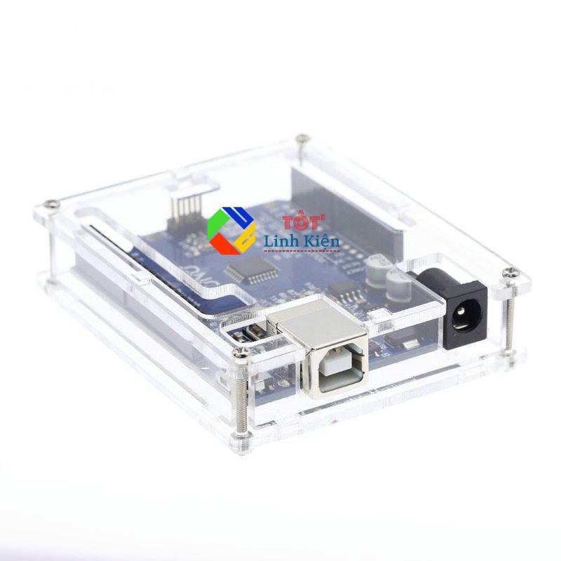 Hộp mica bảo vệ Arduino Uno R3 - vỏ case Uno R3