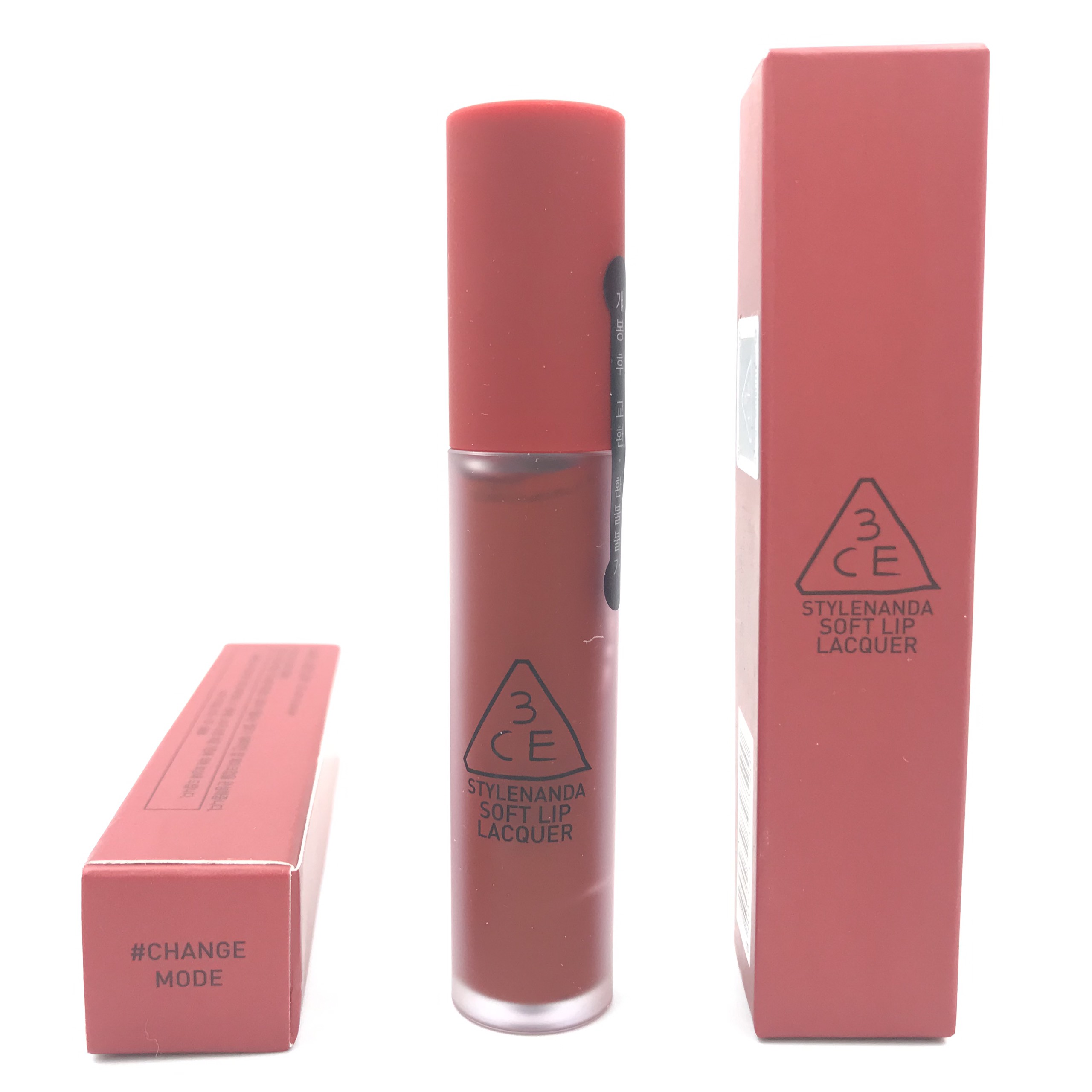Son kem lì hàn quốc 3ce soft lip lacquer - son lì lâu trôi chính hãng, tawny red, change mode, yenb phân phối
