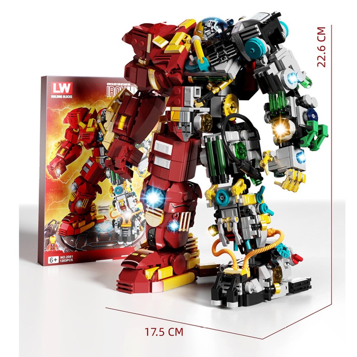 Bộ đồ chơi xếp hình mô hình người sắt, lắp ráp mô hình iron man, robot hulkbuster
