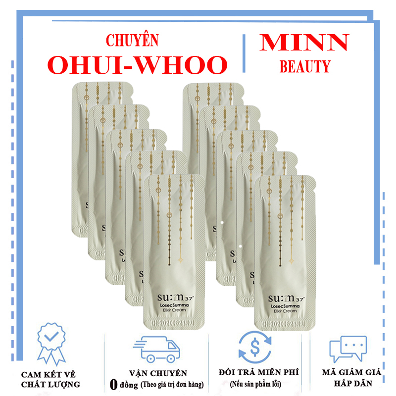 Combo 10 Kem Dưỡng Tái Sinh Da, Mờ Vết Thâm Sum37 Losec Summa Elixir Cream