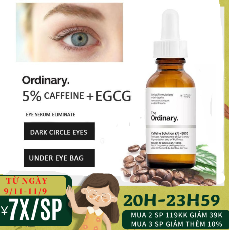 The Ordinary 5% Caffenie + EGCG Eye Serum chống quần thâm