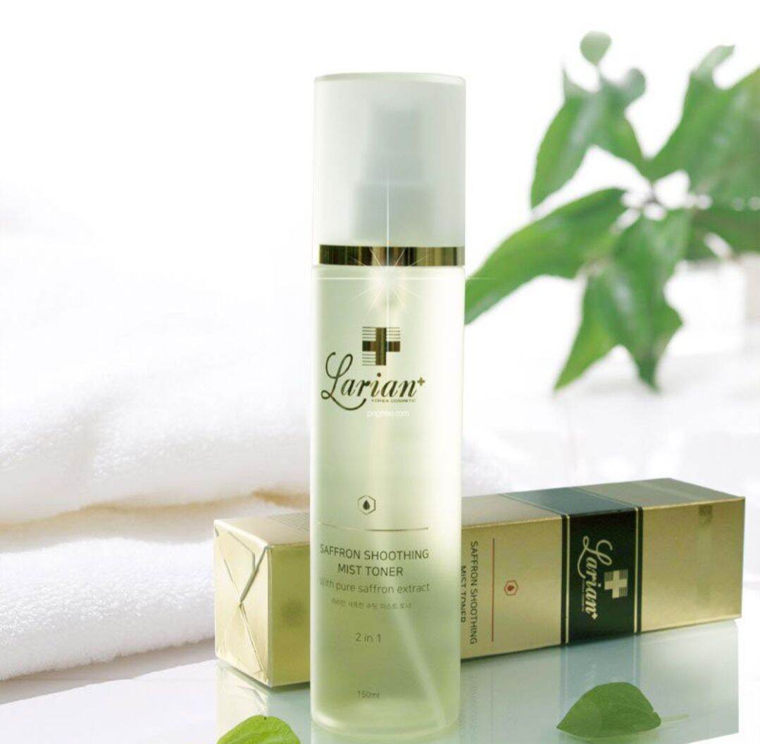 Xịt khoáng nước hoa hồng nhuỵ hoa nghệ tây Saffron Shoothing Mist Toner Larian