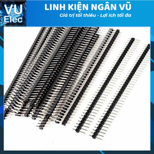 Bộ 2 jump đôi đực 2.54mm 2x40p thẳng 11mm, 19mm