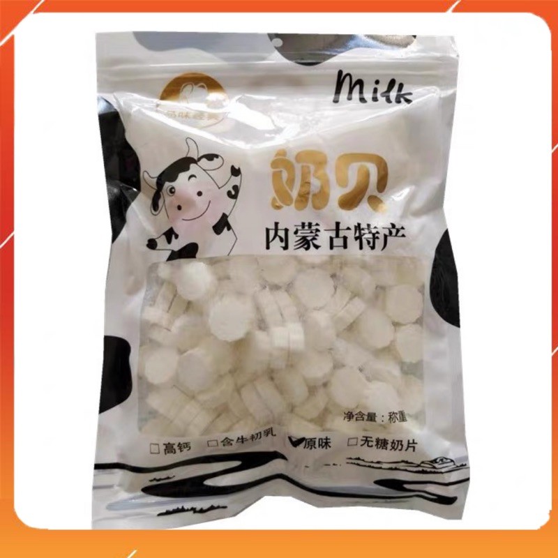 Kẹo bò sữa nén dạng viên gói 100 viên nội địa Trung