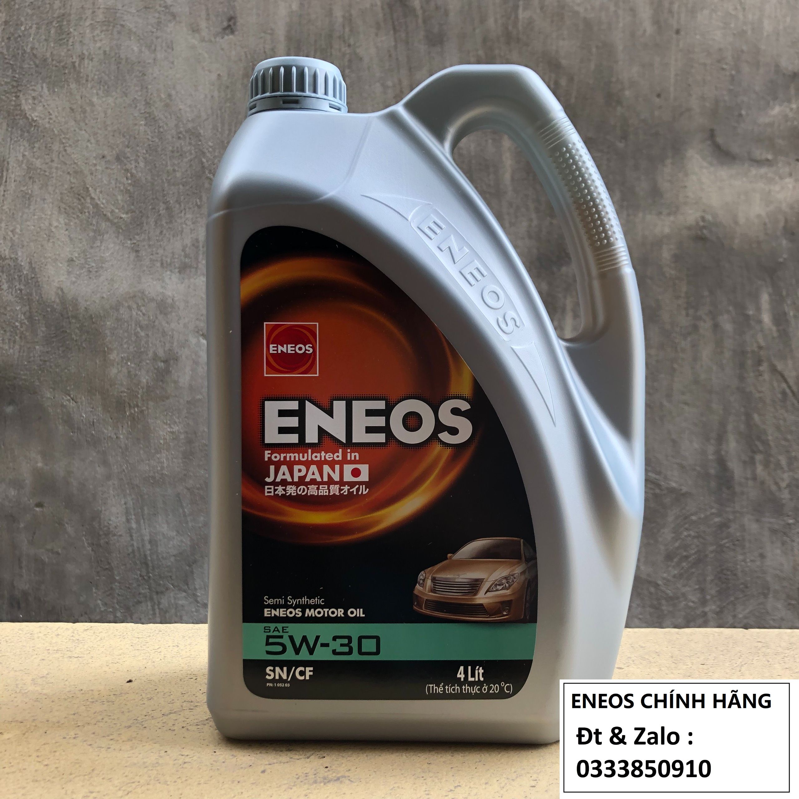 Dầu nhớt ô tô bán tổng hợp eneos sn/cf 5w30