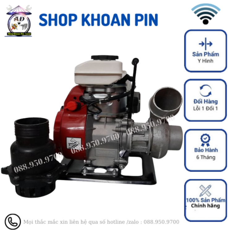 Máy bơm xăng GX100 dùng bơm nước ruộng