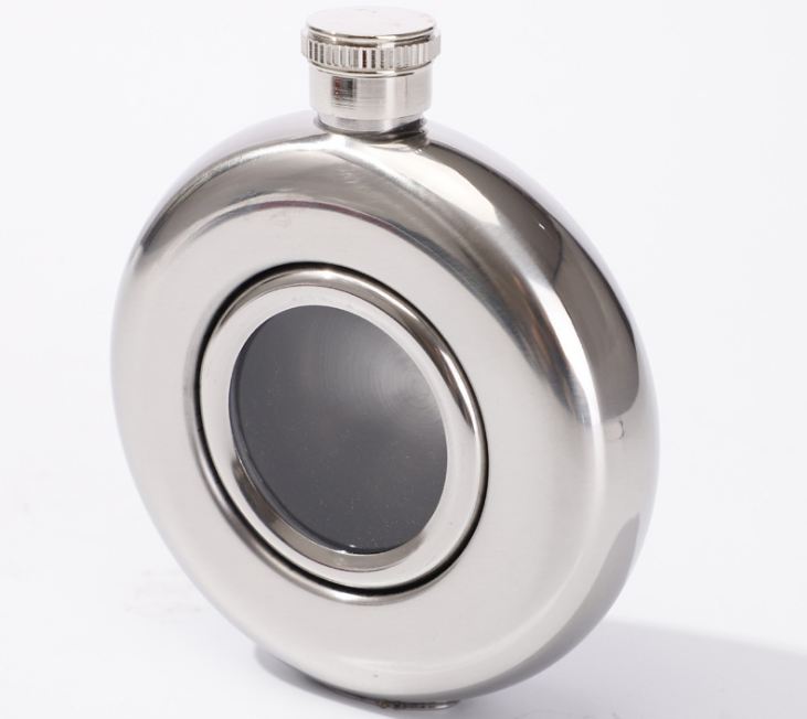 [HCM]Bình đựng rượu Hip tròn 100% Inox 304 sang trọng 140ml