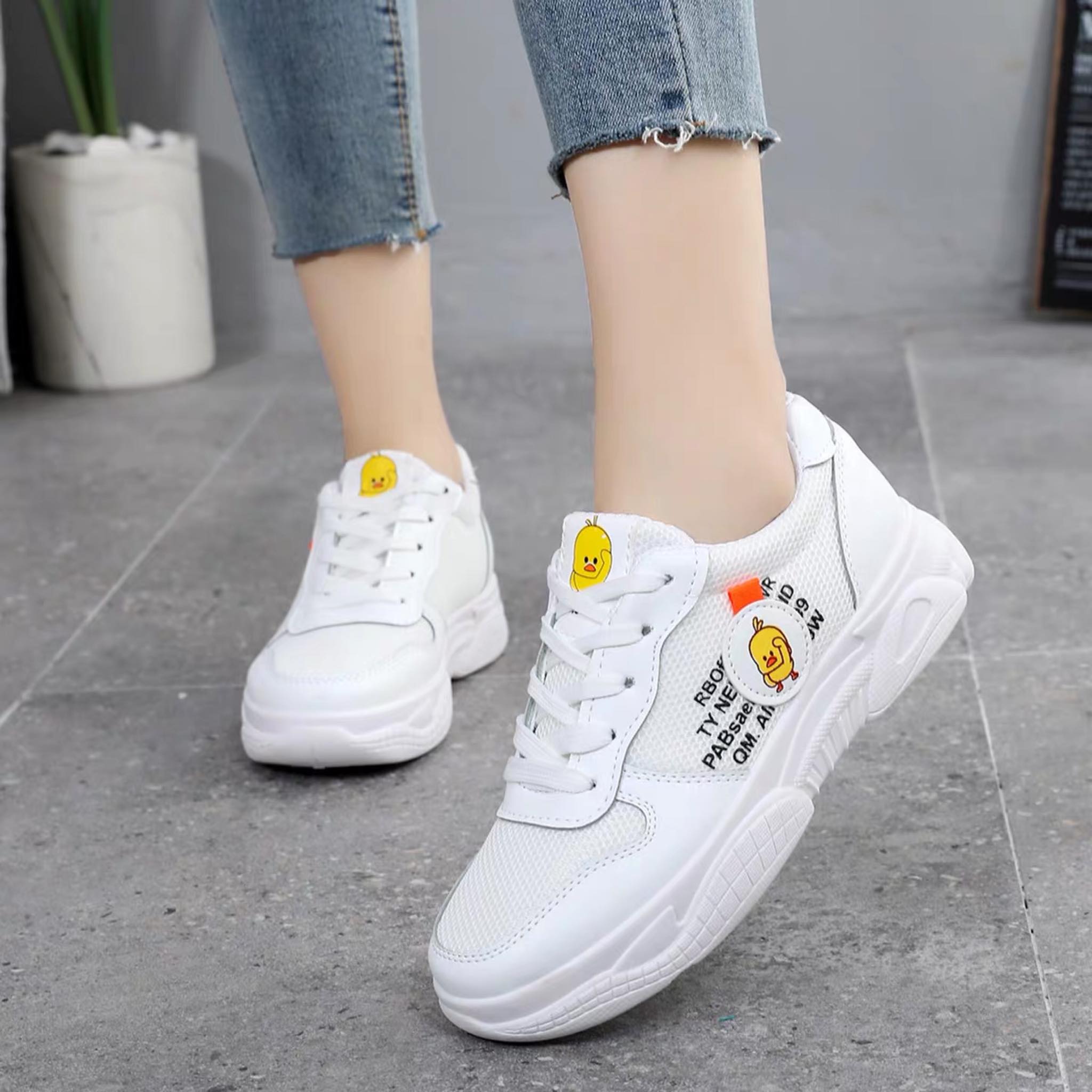 Giày nữ giá rẻ hình con vịt l Sneaker nữ l giày nữ thể thao