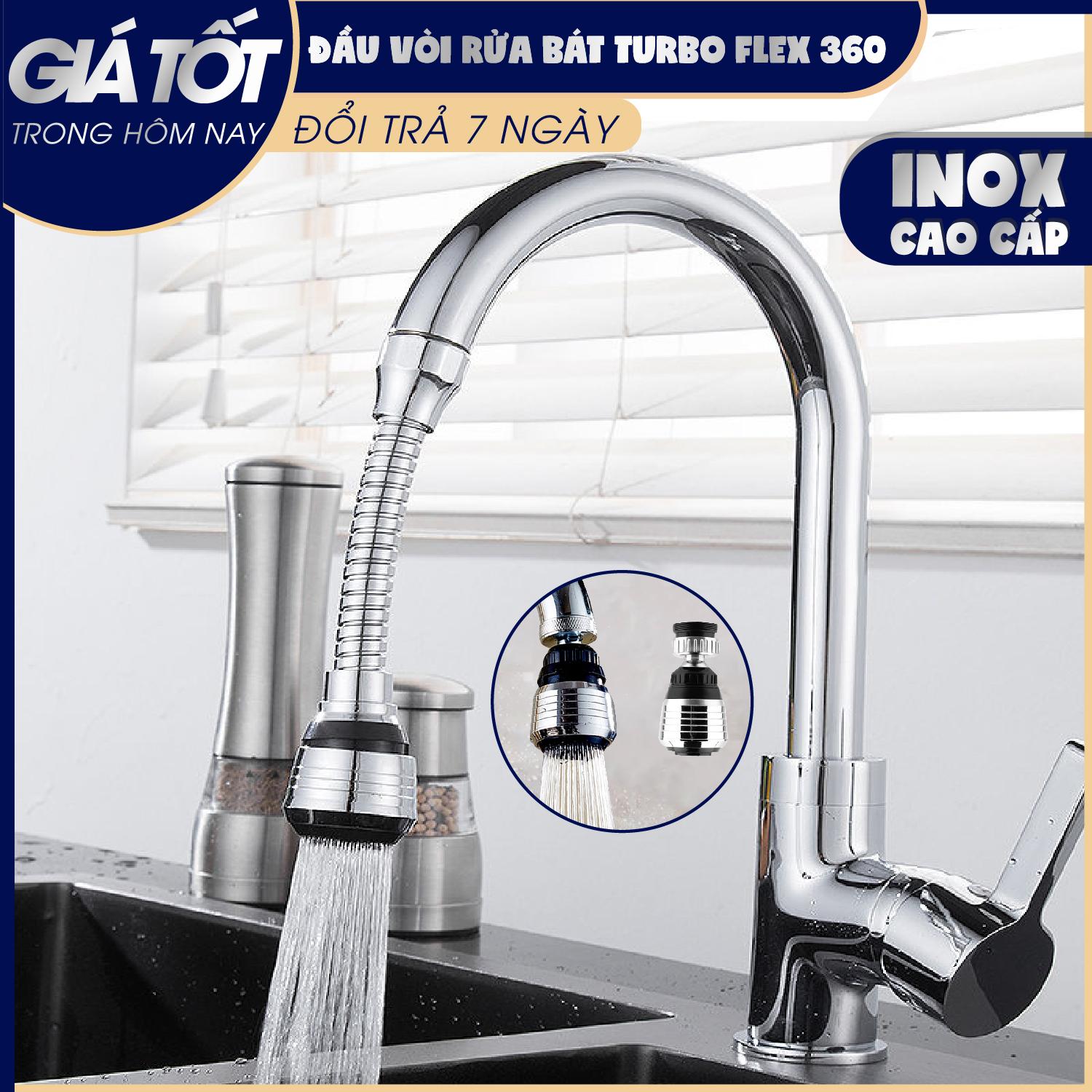 Đầu vòi nước tăng áp, đầu vòi rửa chén, hoa quả tăng áp, đầu nước, vòi nước đầu vòi nước tăng áp 360 cao cấp