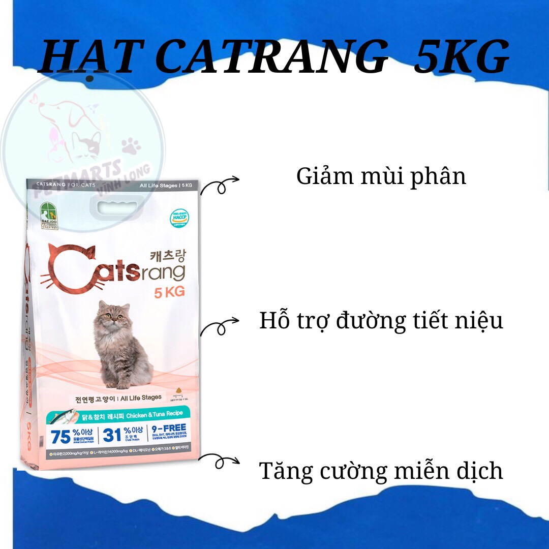 Hạt Catsrang - Thức ăn cho mèo mọi lứa tuổi