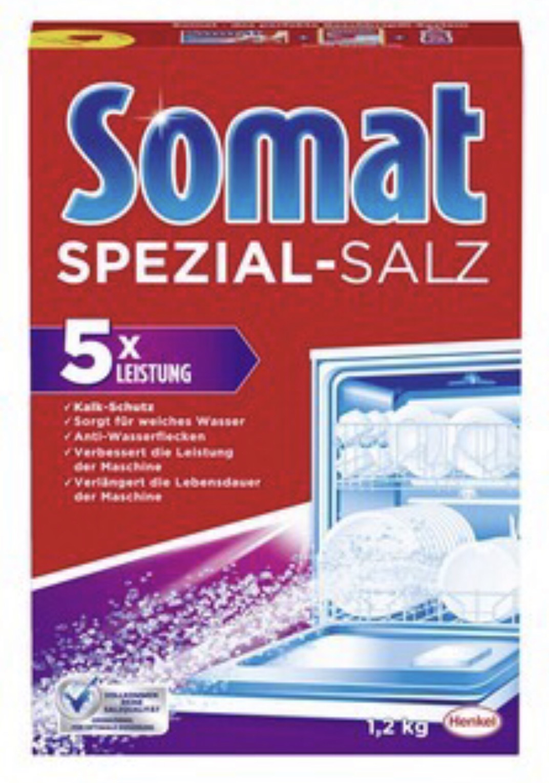 Muối rửa bát Somat 1,2kg - Hàng chính hãng.