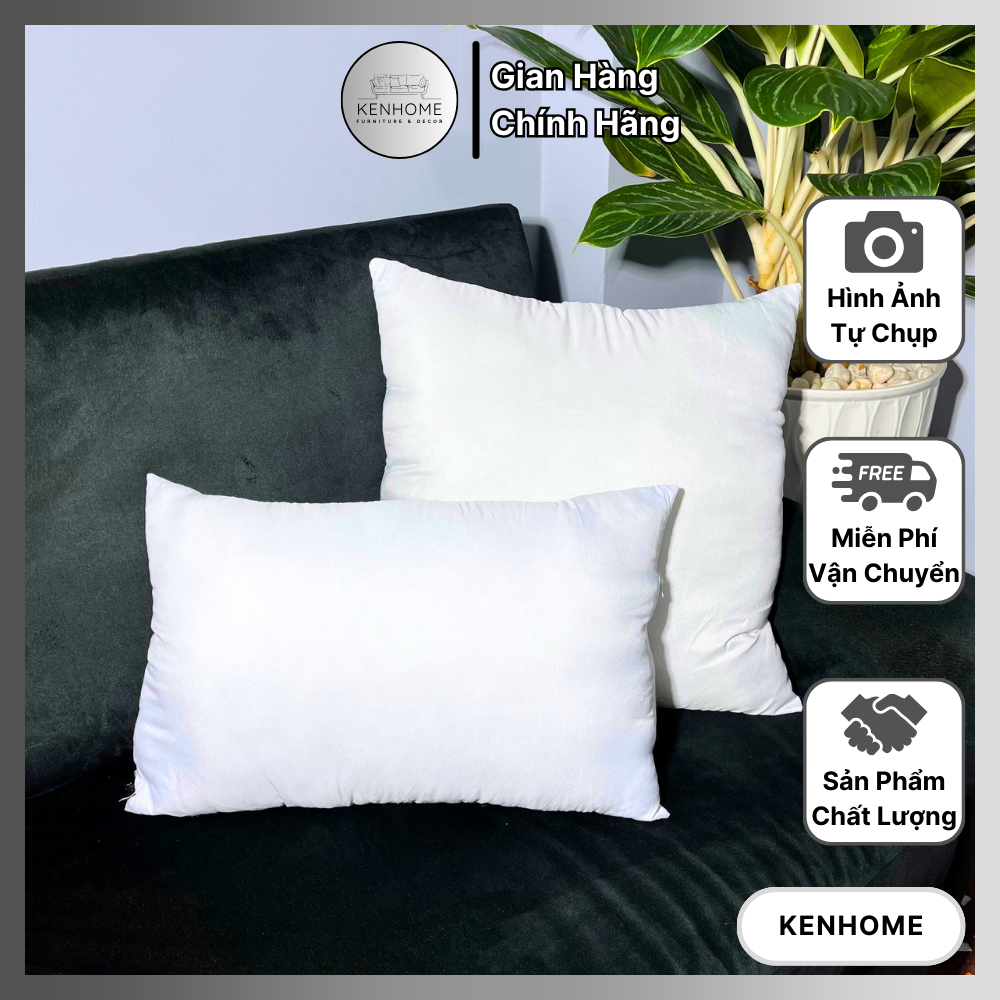 Ruột Gối Hơi Sofa Cao Cấp - KENHOME - Kích Thước 45x45cm, 30x50cm - Giá Gốc Tận Xưởng