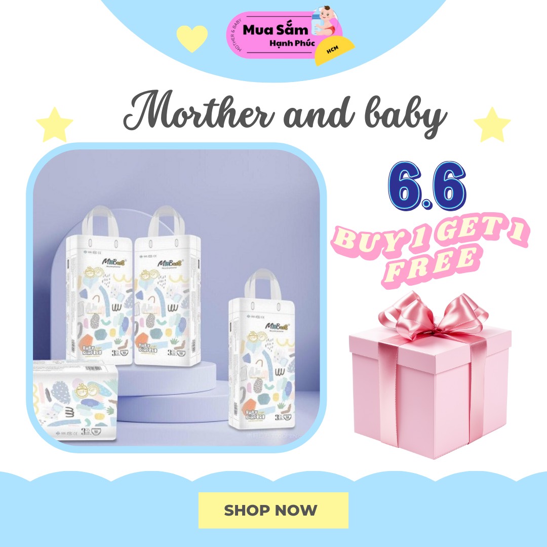 Bỉm tã quần MIOBUSS 50 miếng siêu mềm mại, thấm hút cực tốt, form ôm mông đẹp L50,XL50,XXL50,XXXL50