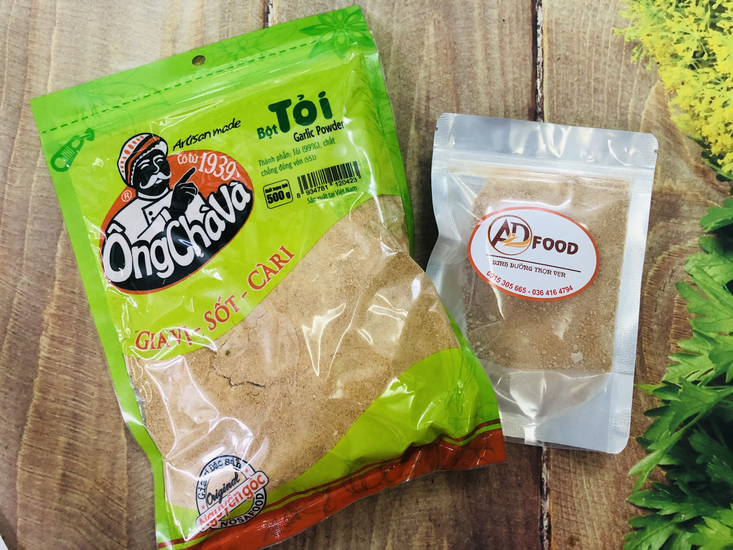 Gói 50g bột tỏi