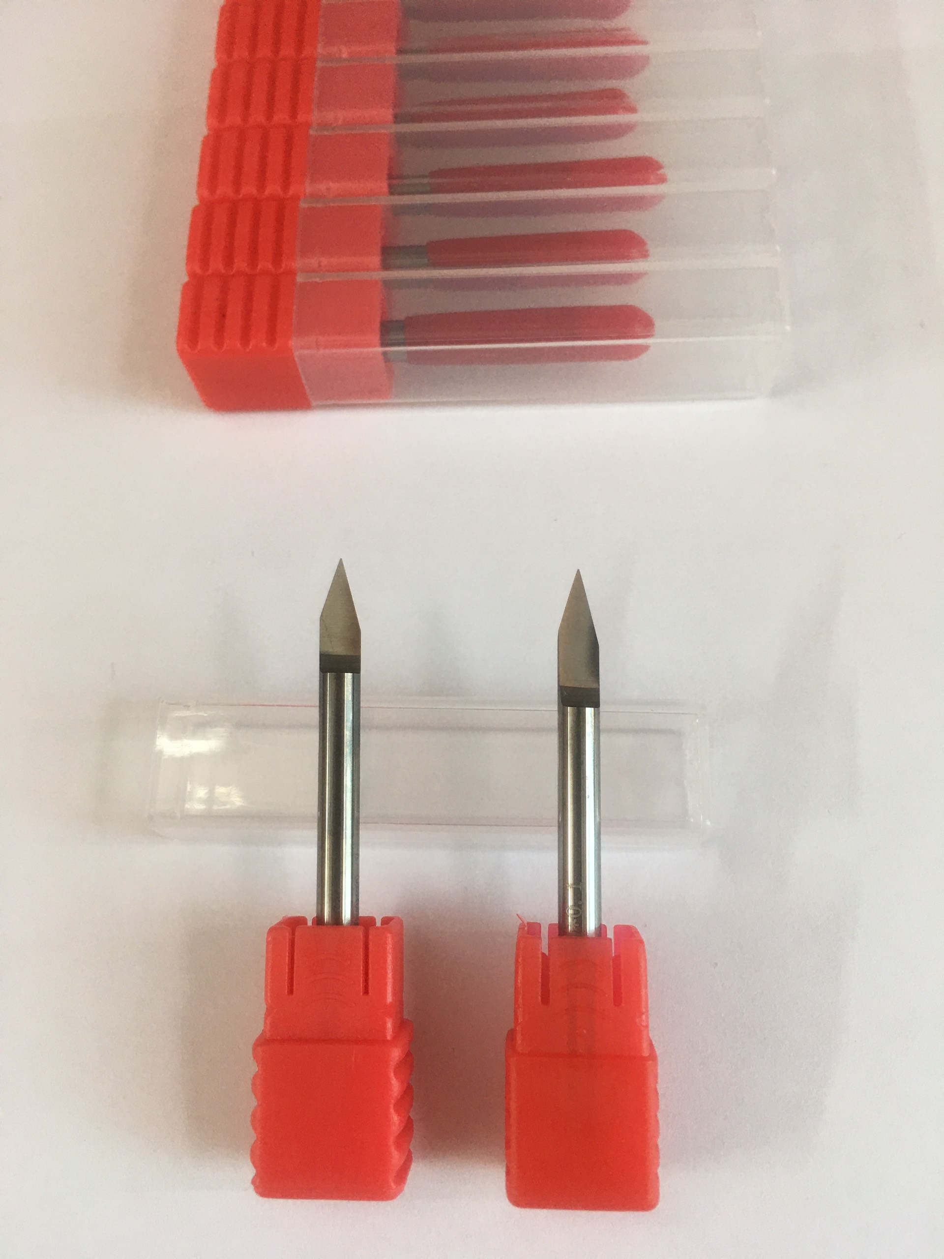 Mũi khắc chữ CNC - D0.1*30°*Ø4*50L / Dao khắc chữ hợp kim. Khắc trên mọi vật liệu: Thép, nhôm, đồng, gỗ. Mũi phay CNC