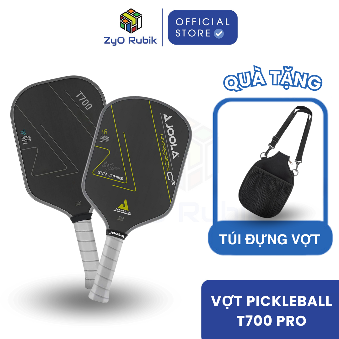 Vợt Pickleball Sợi Carbon Siêu Nhẹ T700 - Joola T700 Sợi Carbon Siêu Nhẹ - Dụng Cụ Thể Dục Thể Thao - Zyo Rubik