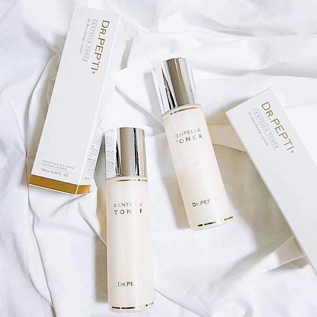 Nước hoa hồng dưỡng da căng bóng dr. pepti + centella toner