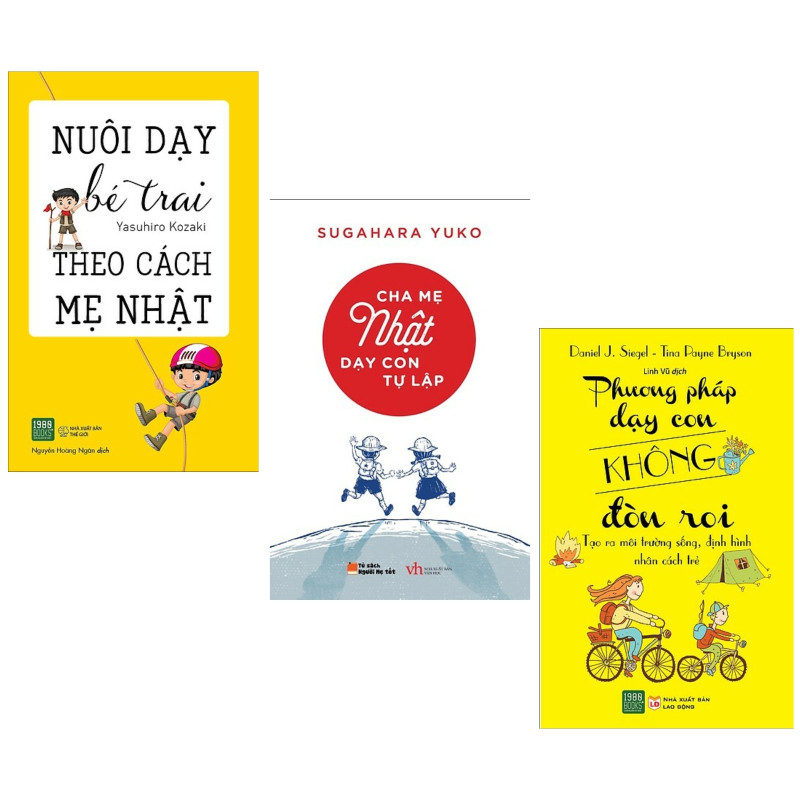 Combo 3 cuốn nuôi dạy con: Phương pháp dạy con không đòn roi + Cha mẹ Nhật dạy con tự lập + nuôi dạy bé trai theo cách mẹ Nhật