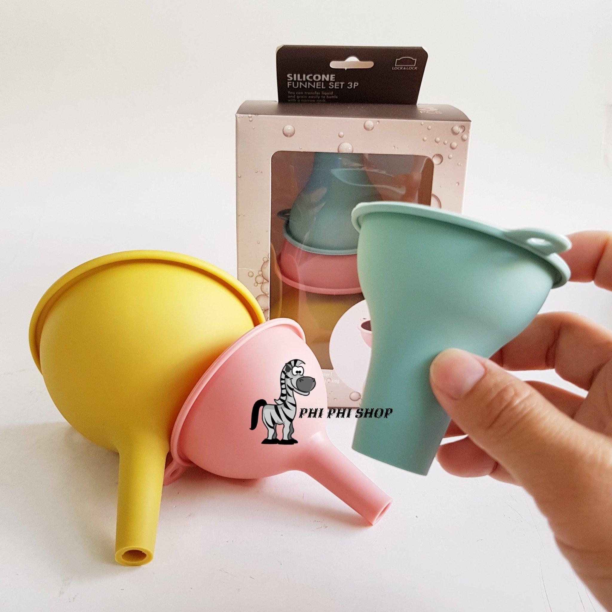 Bộ 3 phễu silicone lock&lock ckt212s3