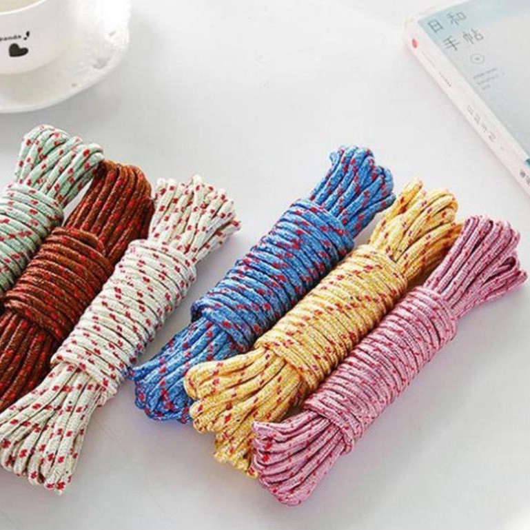 Dây dù tròn cắm trại dài 10m. Dây phơi đồ tiện dụng