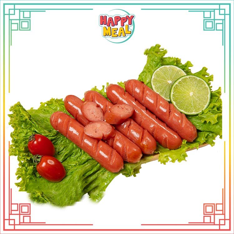 Xúc xích gà nướng Happy Meal - La Colline thực phẩm tươi ngon, đóng gói tiện lợi, dùng chiên, nướng, lẩu - 500gr