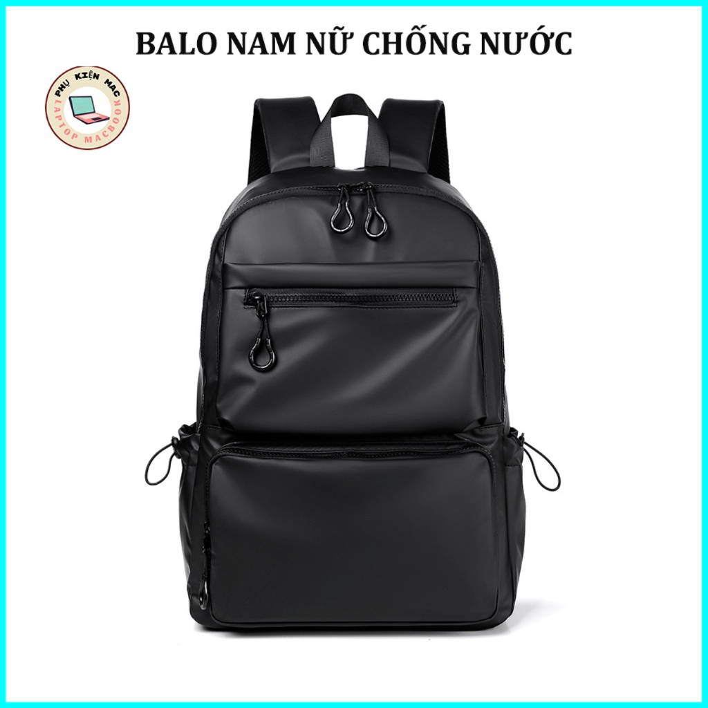 Balo nam đi học chống nước, balo thời trang basic đựng laptop, cặp xách học sinh phù hợp đi học đi làm