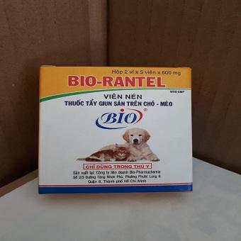 Thuốc Tẩy Giun Chó Mèo - Bio Rantel (Hộp 10 viên )