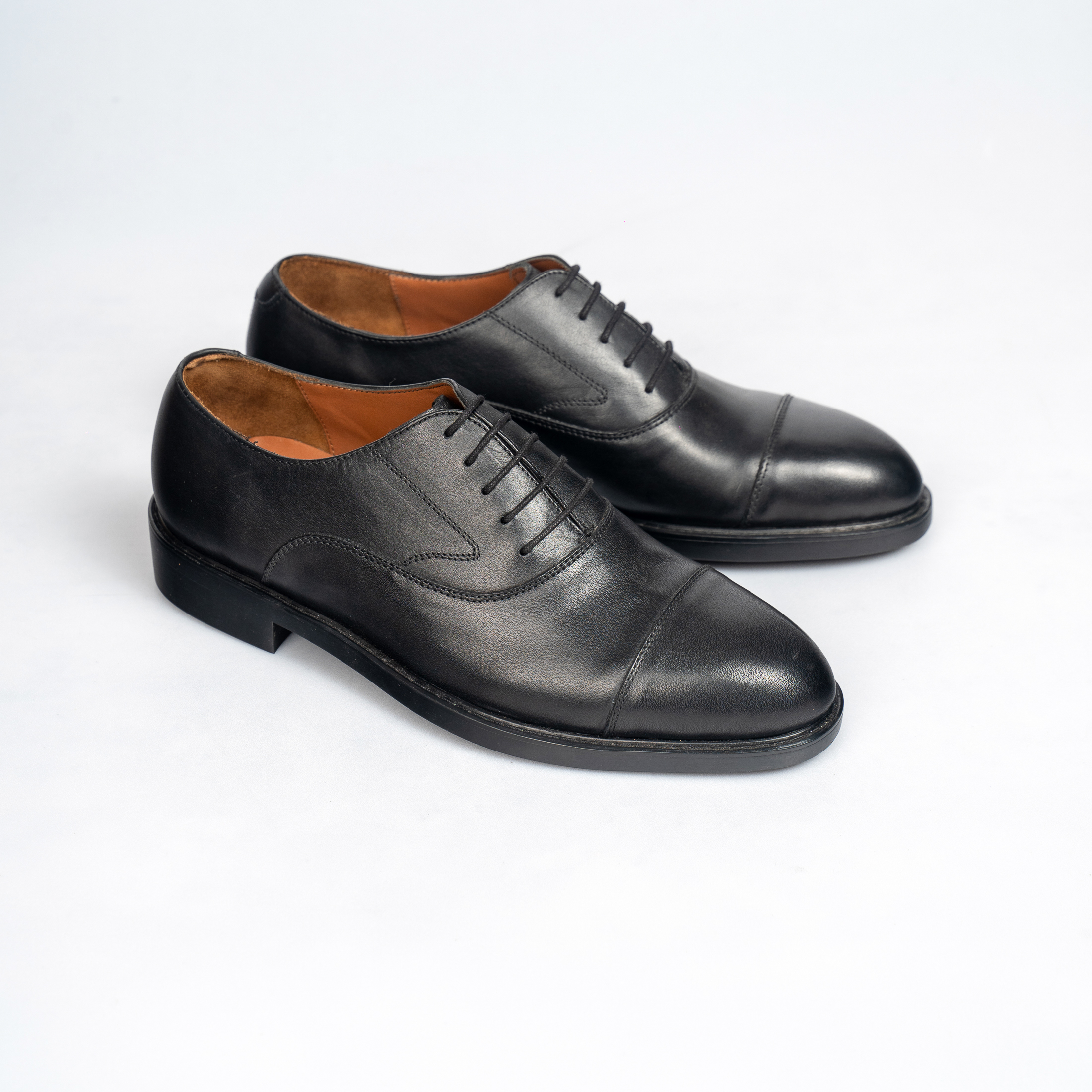Giày tây cổ thấp nam tây oxford da bò đen cao cấp phong cách lịch lãm - thương hiệu steeler