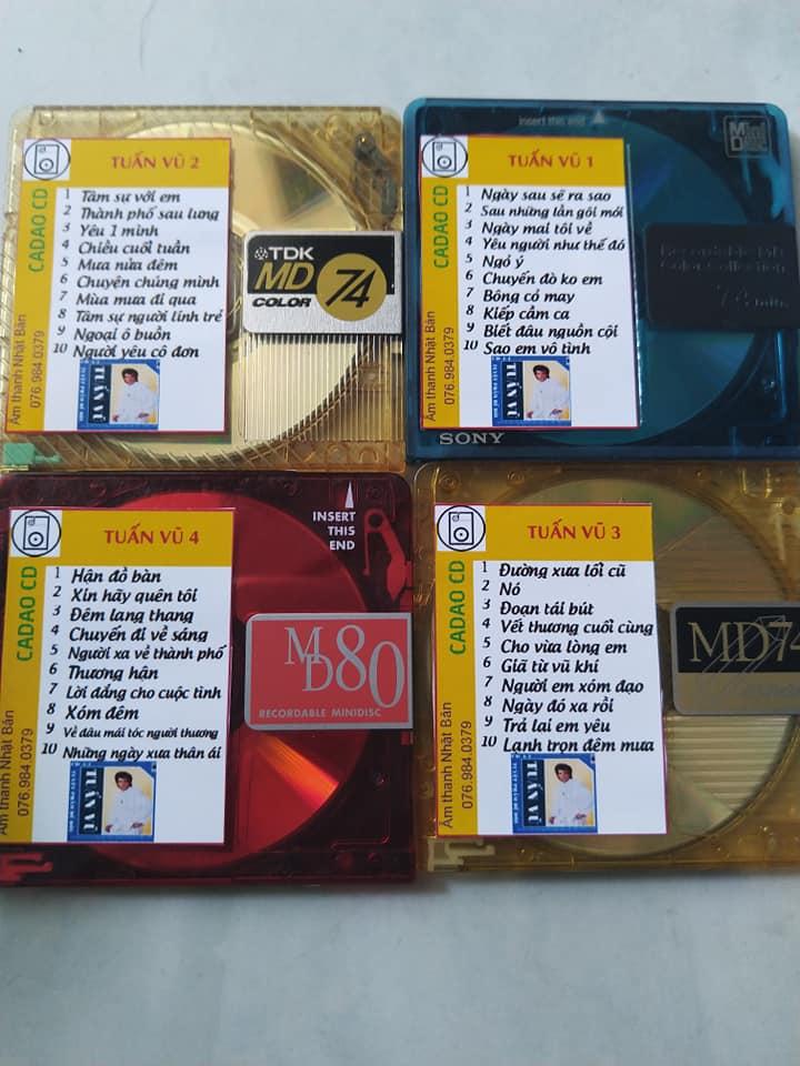 [HCM]Đĩa nhạc MD - 4 Đĩa Tuấn Vũ