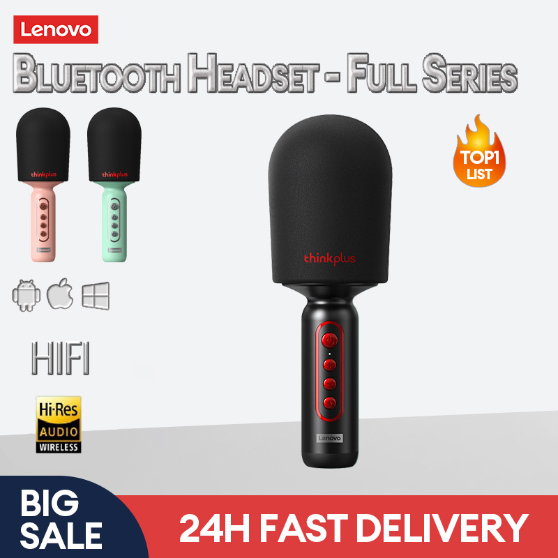  Lenovo Micro Karaoke DJ Bluetooth Di Động M1 Loa Chuyên Nghiệp Không Dây Micro Cầm Tay KTV Gia Đình 