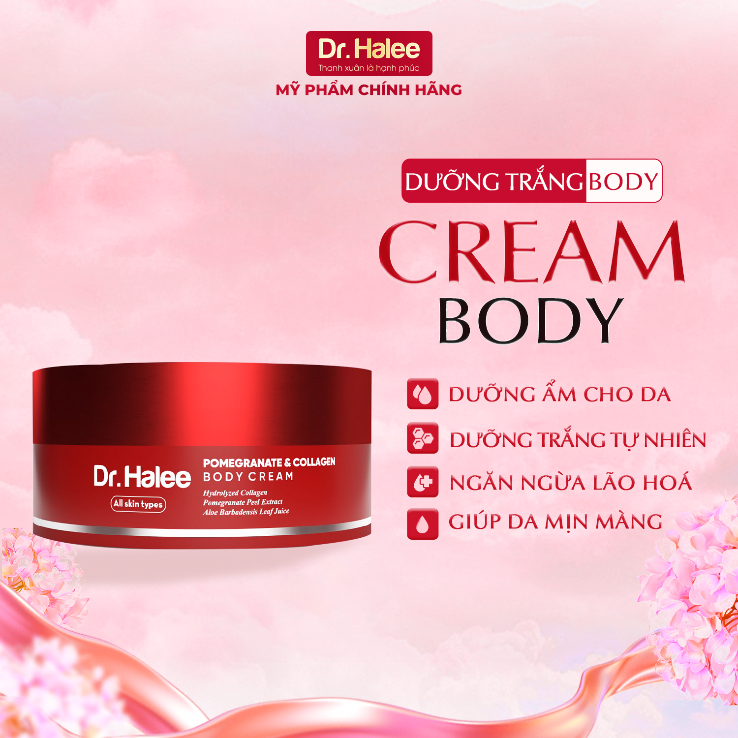Bộ sản phẩm dưỡng Body Dr.Halee