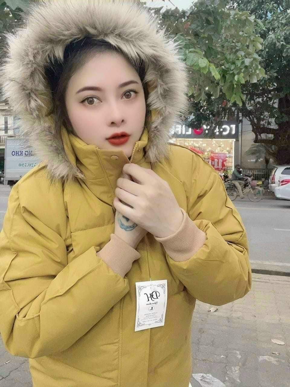 Áo pháo béo hàn quốc 3 lớp lót lông ,cổ lông ,áo khoác mùa đông, sale sock đầu mùa