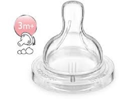 Hộp 2 núm ty philips avent lượng sữa chảy theo sự kiểm soát của bé từ 0-6 tháng tuổi
