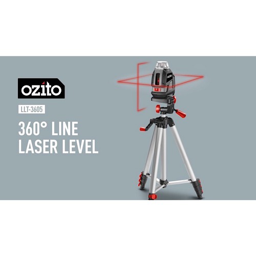 Máy cân mực level 4 tia laser 360 độ hiệu ozito llt-3605 mới 100% nhập khẩu úc