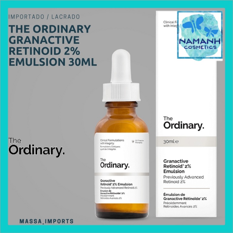 Sữa dưỡng chống lão hoá cao, không dị ứng The Ordinary Granactive Retinoid 2% Emulsion 30ml