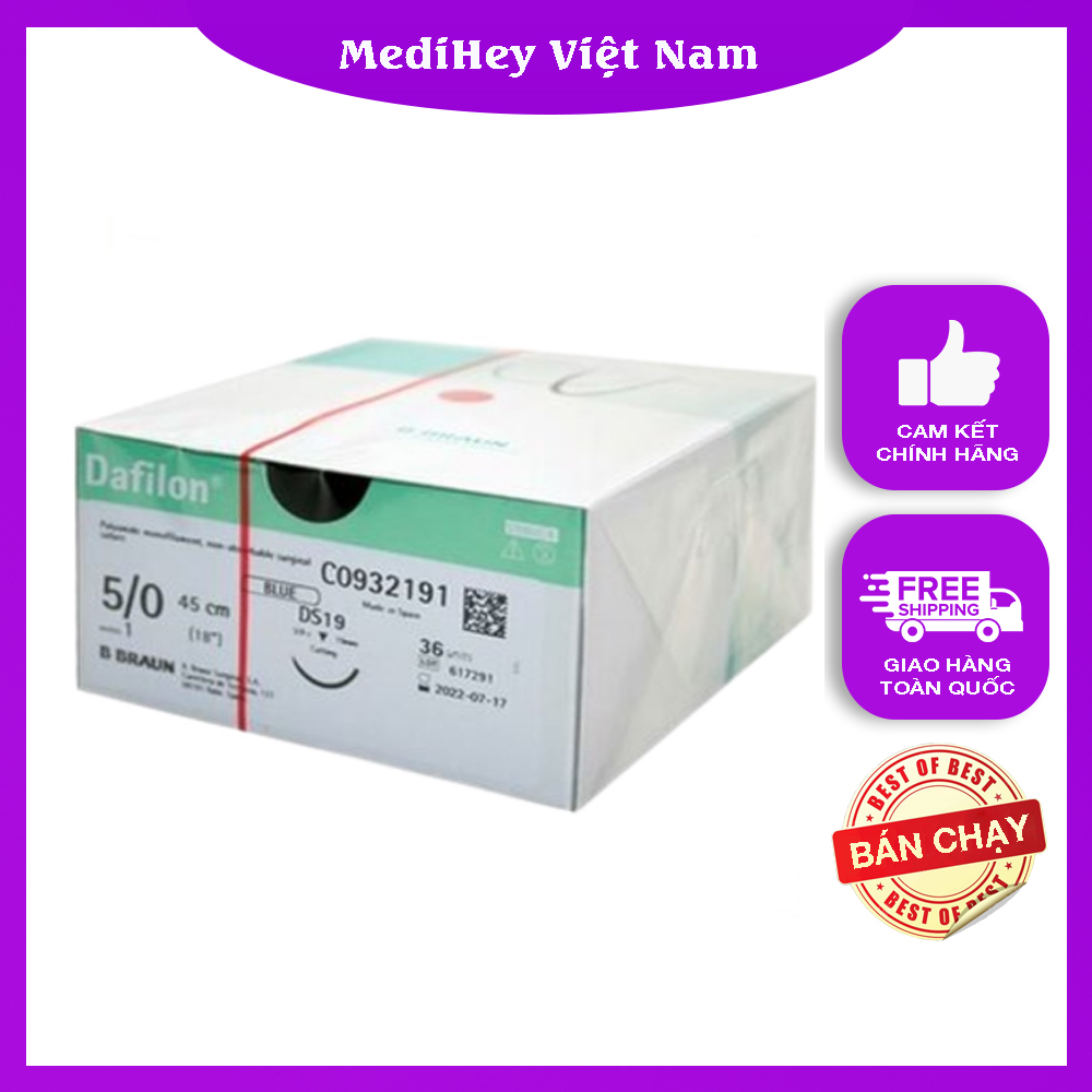 Chỉ phẫu thuật b.braun dafilon số 5/0