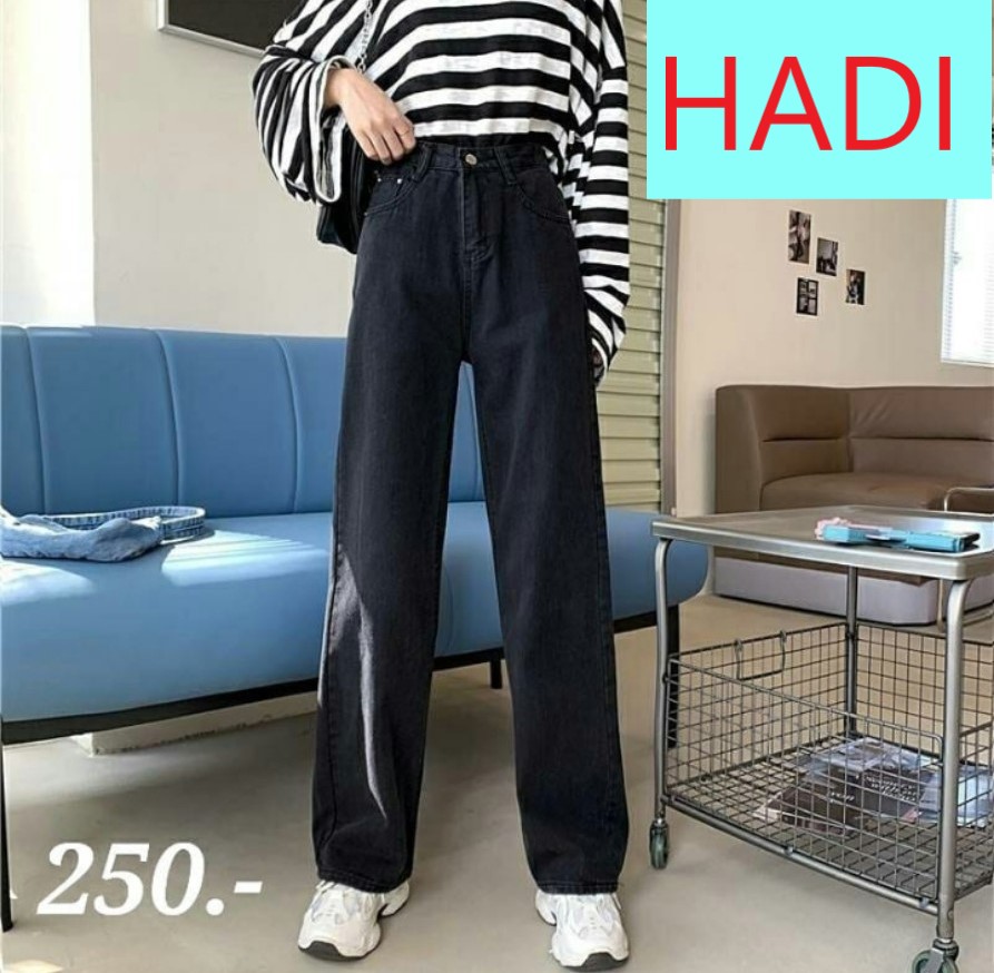 [ FREESHIP ] QUẦN JEAN ỐNG RỘNG NỮ LƯNG CAO MÀU ĐEN LAI CUỐN CAO CẤP HADI BISIC DẠO PHỐ ĐI CHƠI DỰ TIỆC CỰC XINH
