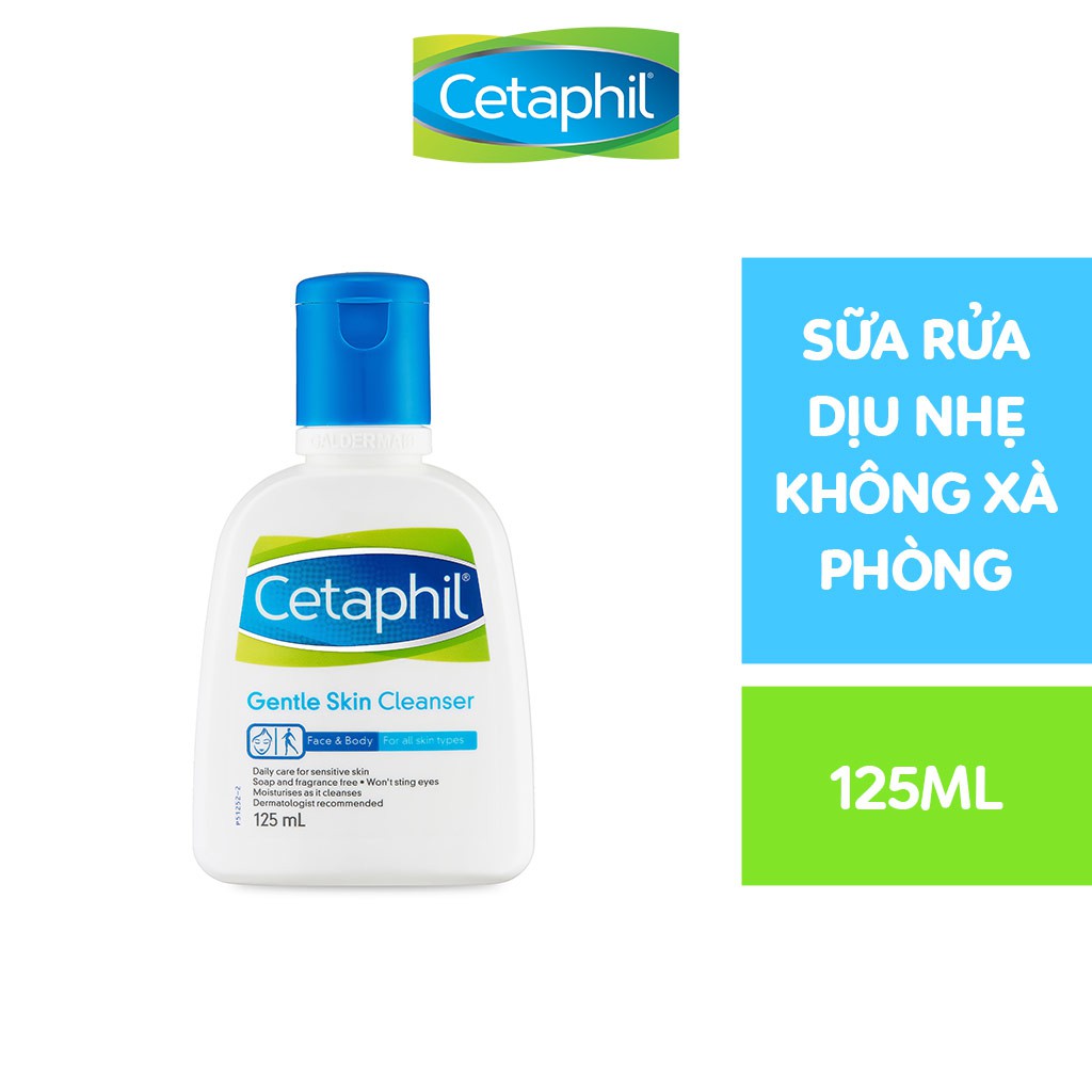 Sữa rửa mặt cetaphil 125ml chai nhỏ -500 ml chai to- Chính hãng