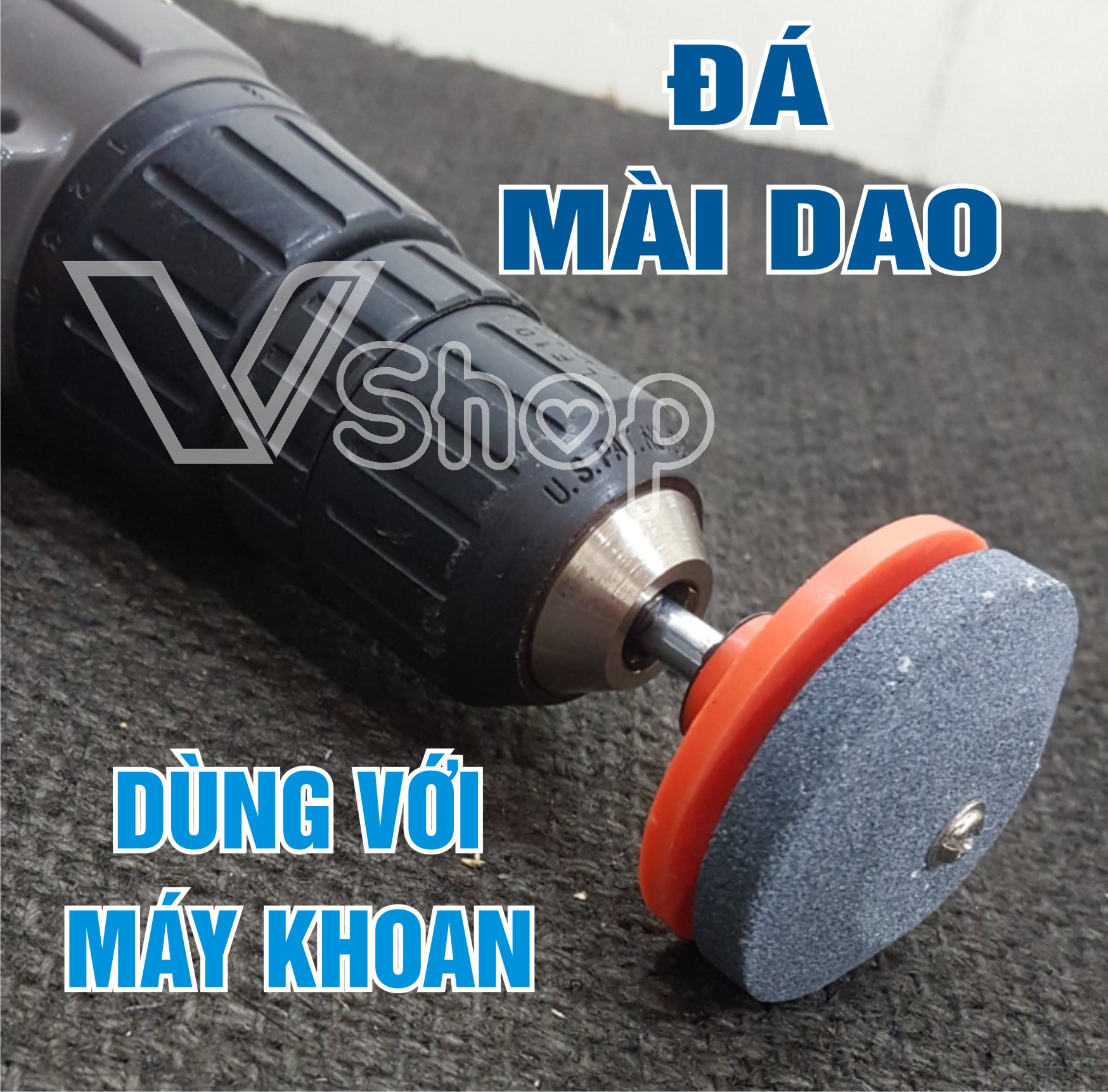 đá mài dao, gia đình,  dùng với máy khoan