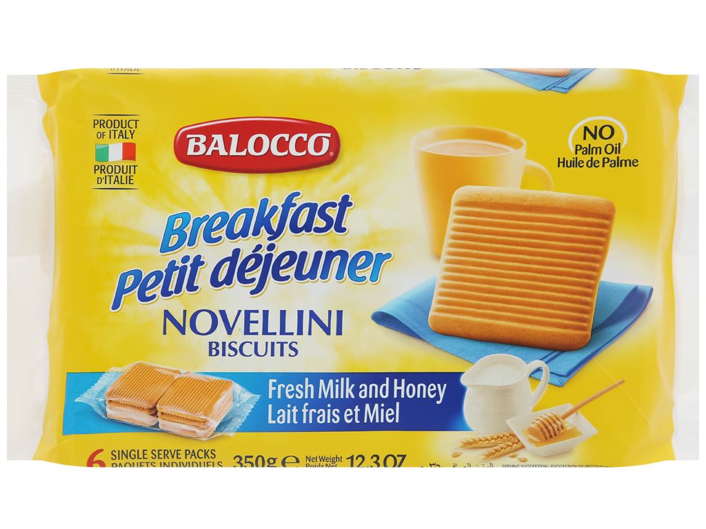 Bánh quy bơ Balocco Novellini gói 350g -12384