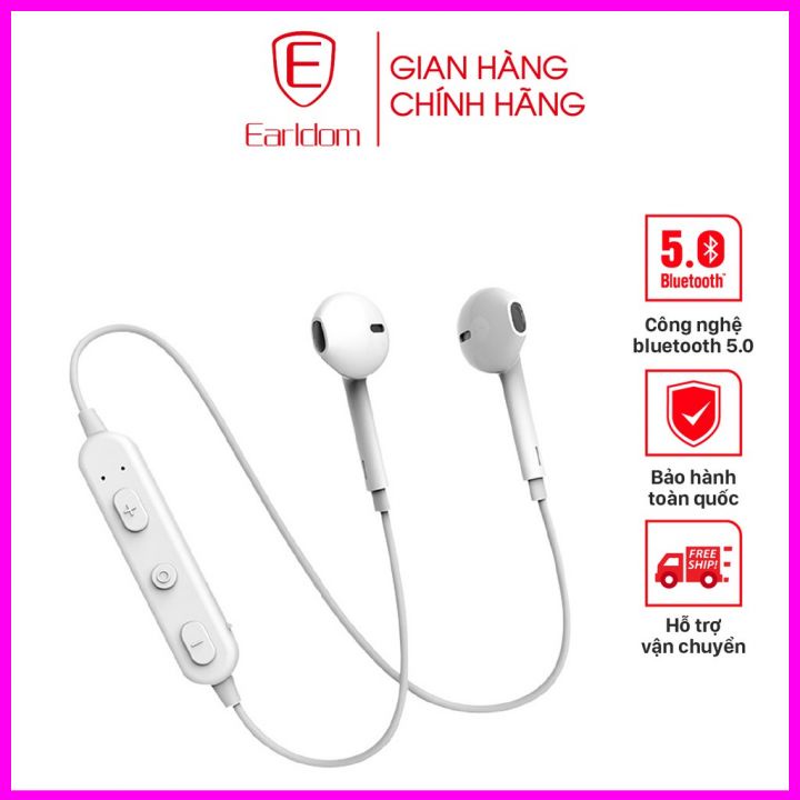 Tai nghe Bluetooth đeo cổ Earldom BH27 chính hãng - Tai nghe bluetooth thể thao pin trâu có mic nghe gọi - Tai nghe thể thao giá rẻ chính hãng, tai nghe bluetooth BH27