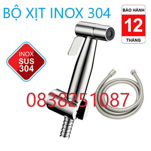 [HCM]Vòi xịt vệ sinh Inox SUS 304 áp lực mạnh Hàng chuẩn loại 1 kiểm tra thoải mái.