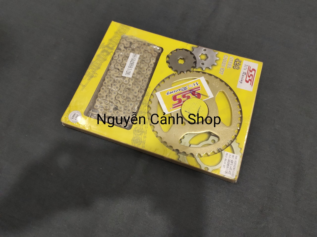 Nhông sên xe yaz 14-42 sss tặng bao tay yaz