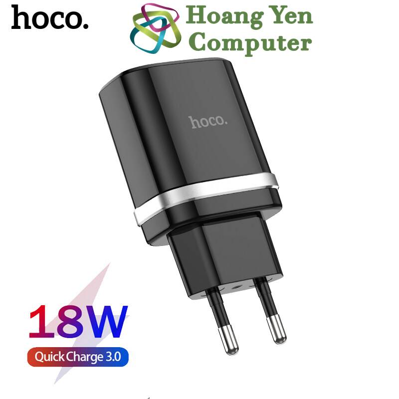 Cốc sạc nhanh quick charge 3.0 hoco c12q - bh 6 tháng | cốc sạc 18w - hoàng yến computer