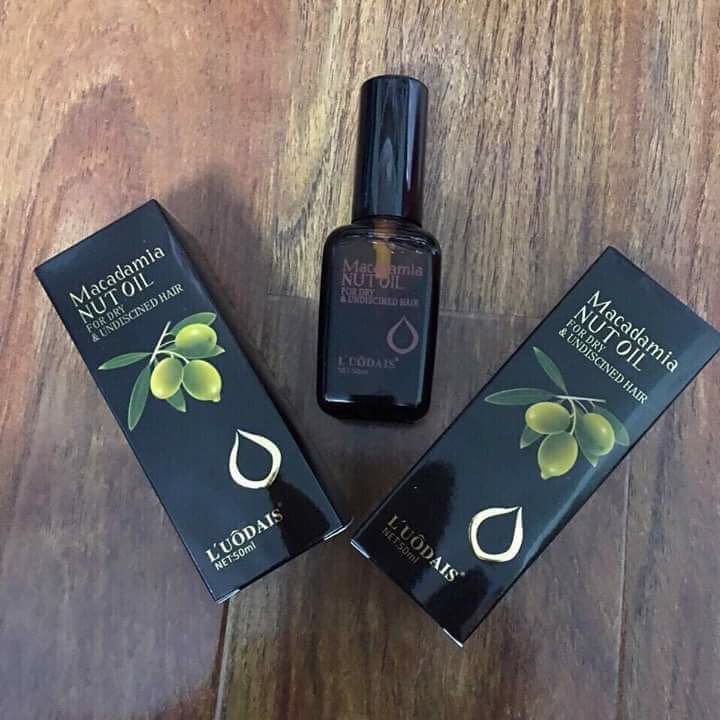 TINH DẦU DƯỠNG TÓC OLIVE CHO MÁI TÓC MỀM MƯỢT ÓNG Ả - Tinh dầu dưỡng tóc macadami nut oil olive luôdais