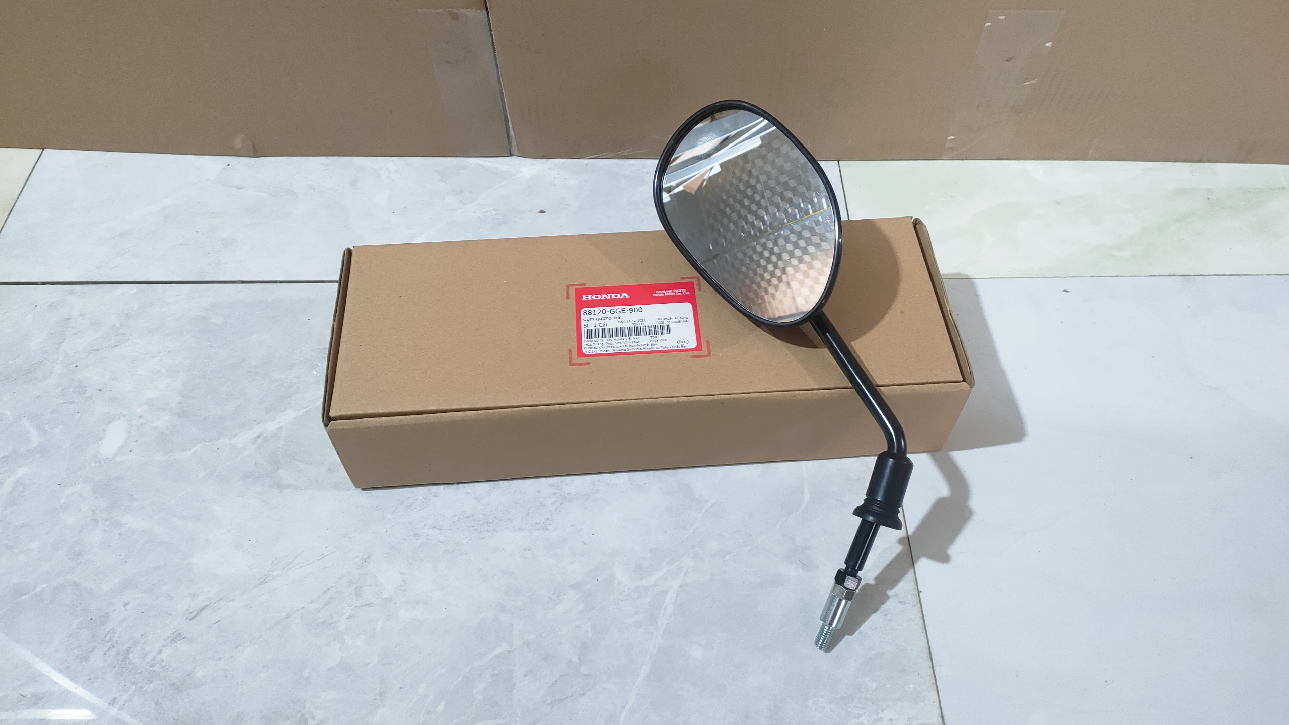 Cụm gương trái có ốc chân lead 110