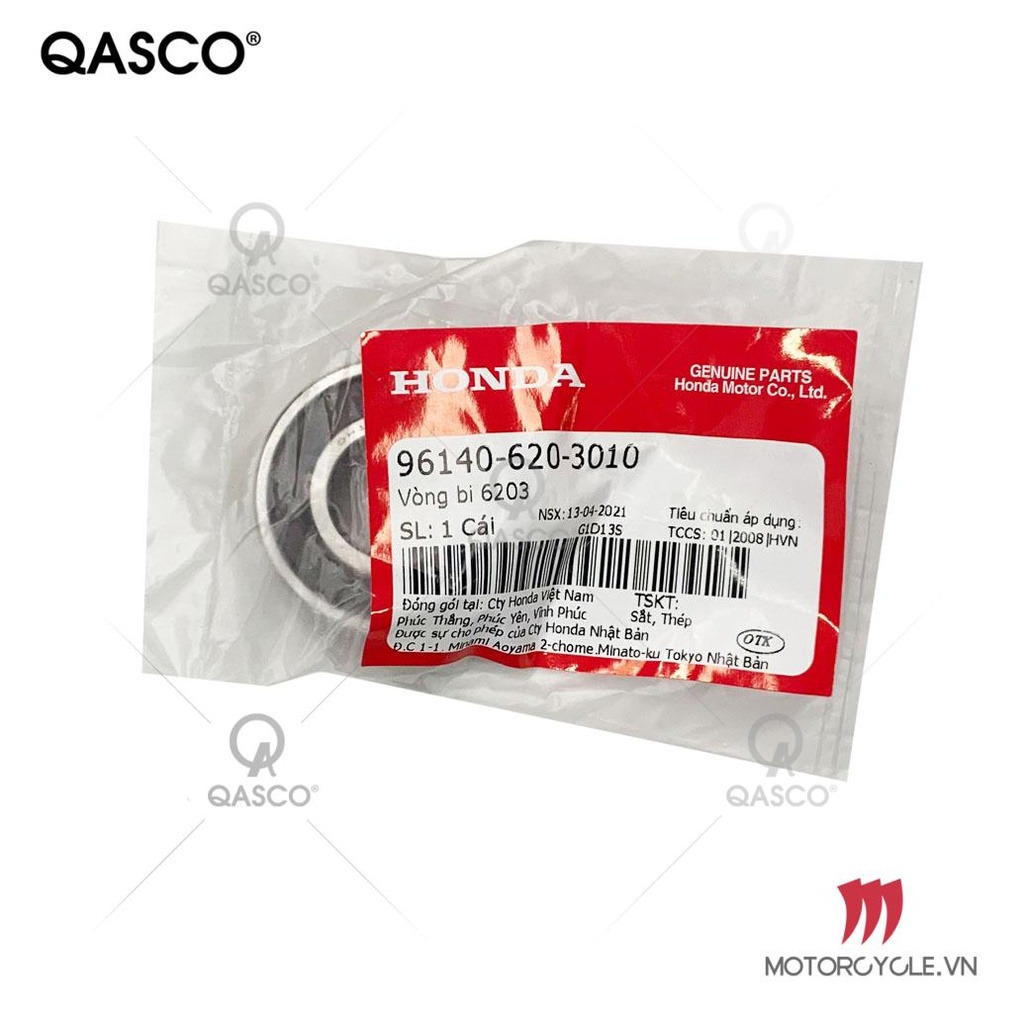 Vòng bi 6203 honda air blade 110 qasco