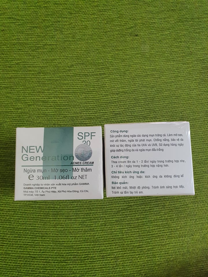 [HCM]KEM MỤN- LIỀN SẸO-SÁNG DA NEW GENERATION HÀNG CHÍNH HÃNG LỌ 30G.