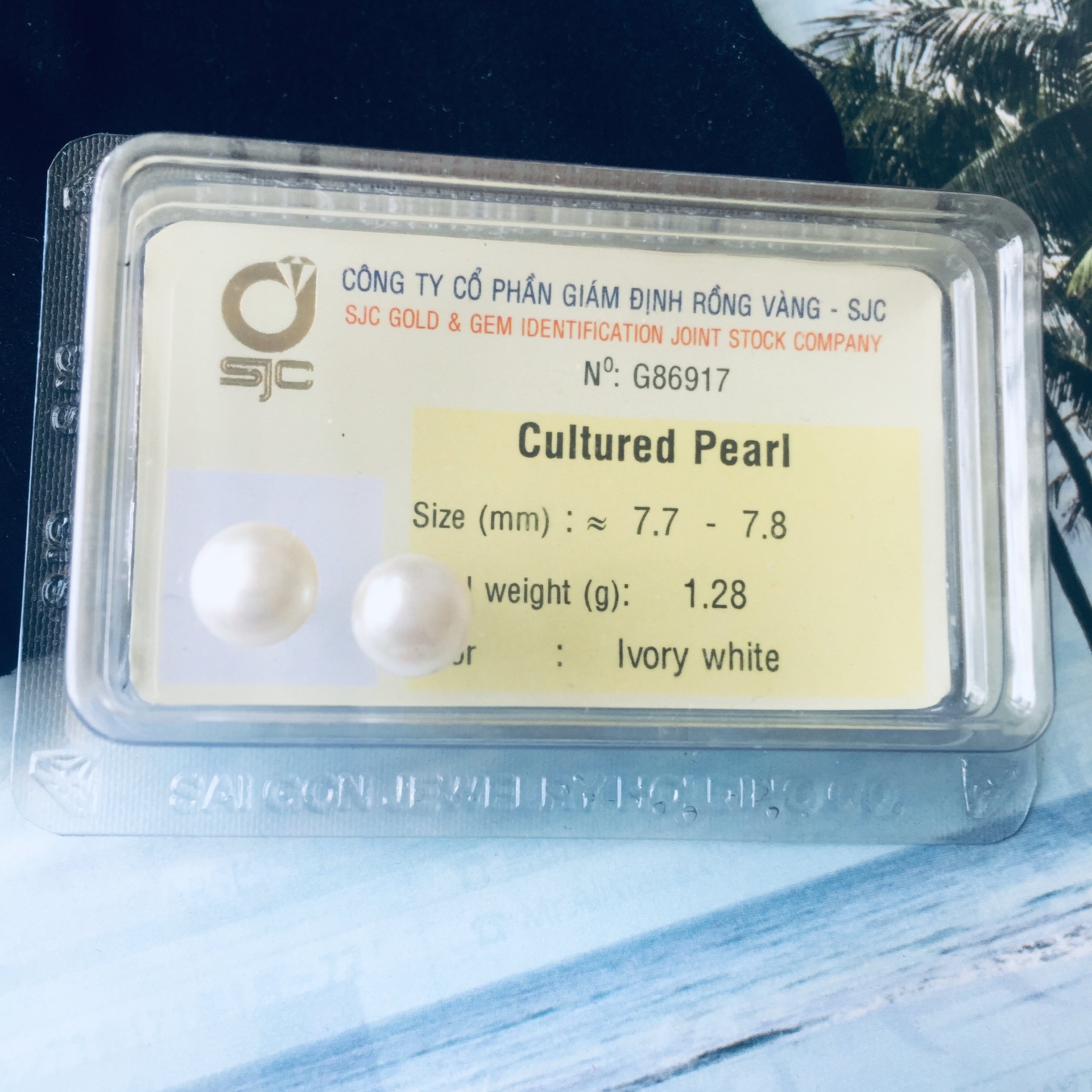 [HCM][GIÁ CỰC RẺ]Hoa Tai Ngọc Trai Thiên nhiên Mẫu đơn giản Kèm GIẤY KIỂM ĐỊNH NGỌC TRAI CỦA SẢN PHẨM MẪU TẠI SJC Kèm túi Nhung. [FREESHIP]