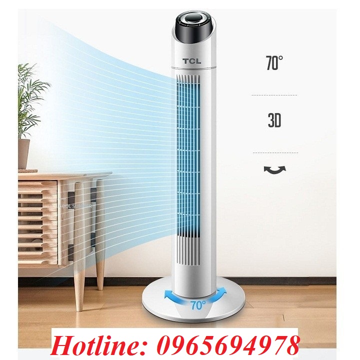 Quạt tháp TCL có điều khiển, quạt tháp cao cấp TCL, quạt ống TCL không cánh cao cấp, quạt tháp